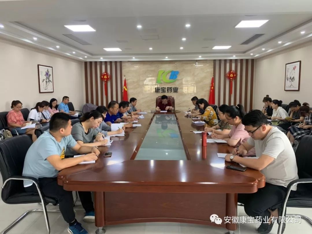 潛心學(xué)習(xí)練真功 勇于開(kāi)拓不放松--康寶藥業(yè)組織召開(kāi)2019年上半年經(jīng)濟(jì)運(yùn)行分析會(huì)